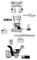 Page F Diagram and Parts List for 2001 Yard Man Snow Blower